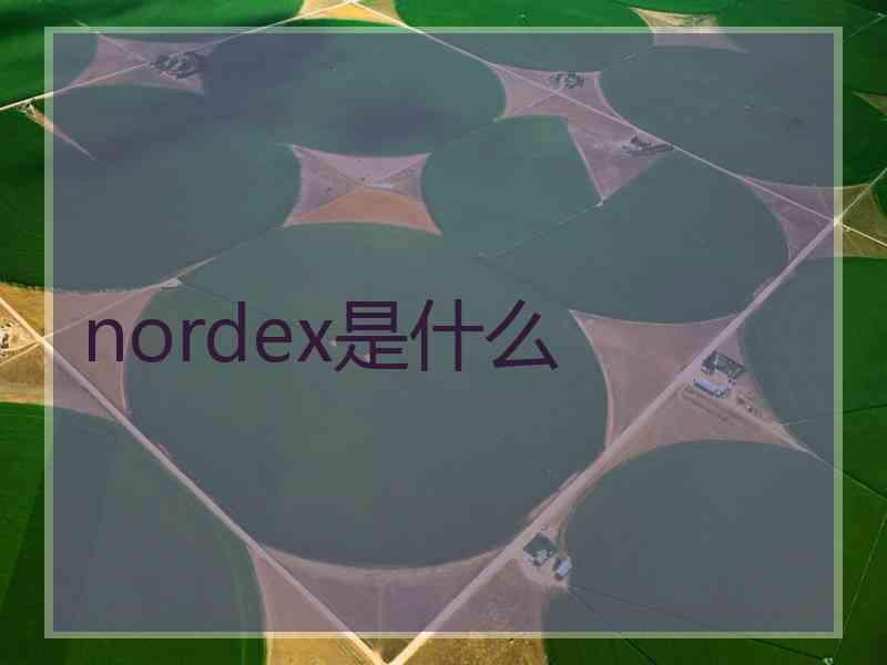 nordex是什么 nordex是什么