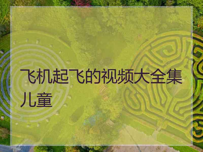 飞机起飞的视频大全集儿童 飞机起飞的视频大全集儿童