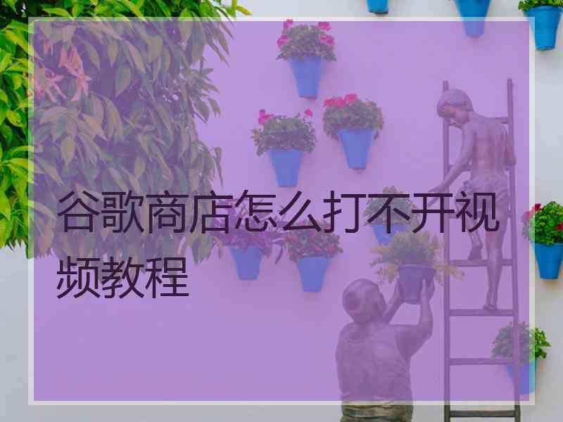 谷歌商店怎么打不开视频教程 谷歌商店怎么打不开视频教程