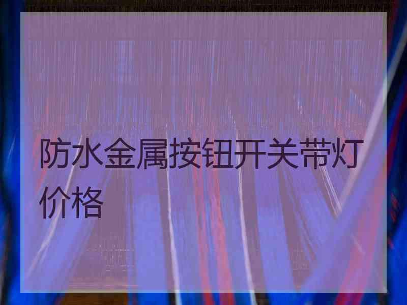 防水金属按钮开关带灯价格 防水金属按钮开关带灯价格