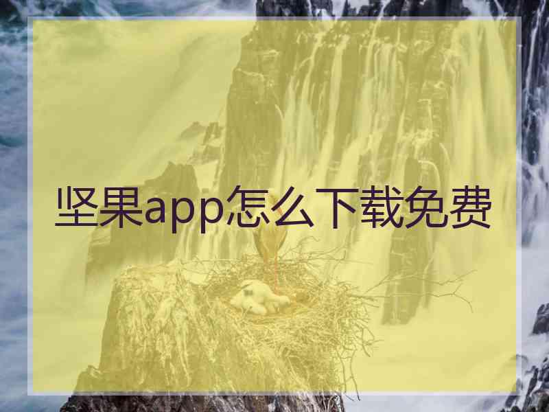 坚果app怎么下载免费 坚果app怎么下载免费