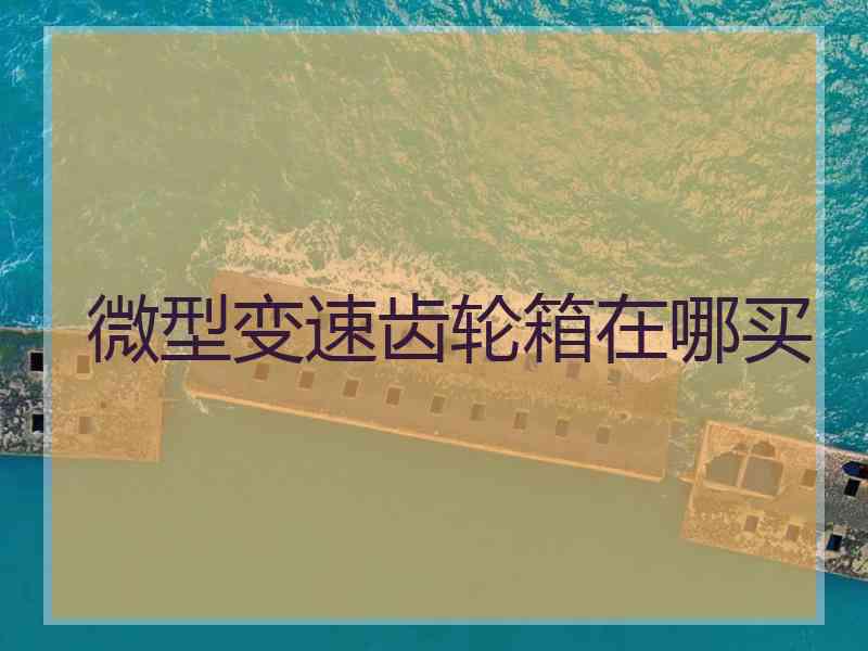 微型变速齿轮箱在哪买 微型变速齿轮箱在哪买