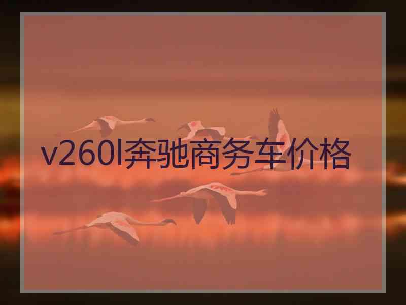 v260l奔驰商务车价格 v260l奔驰商务车价格