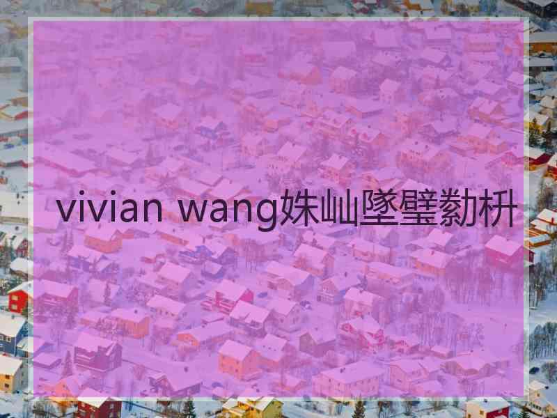 vivian wang姝屾墜璧勬枡 vivian wang姝屾墜璧勬枡