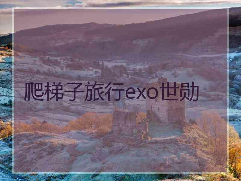 爬梯子旅行exo世勋 爬梯子旅行exo世勋