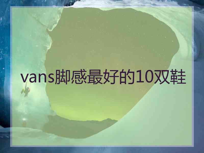 vans脚感最好的10双鞋 vans脚感最好的10双鞋