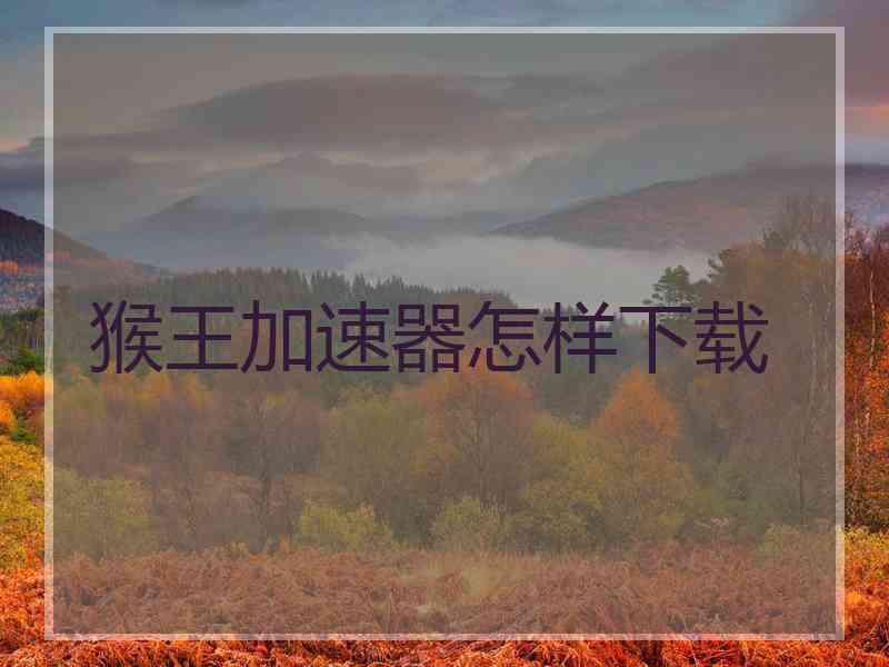 猴王加速器怎样下载 猴王加速器怎样下载