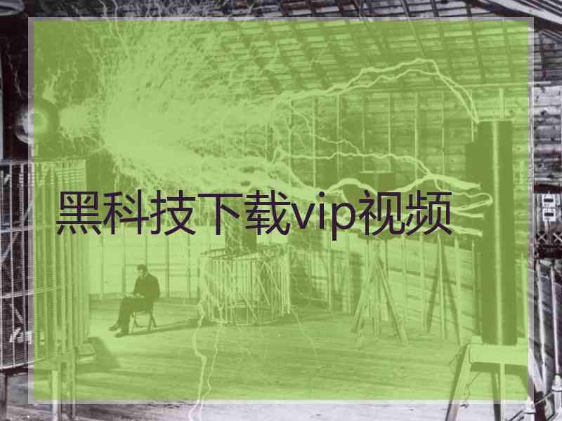 黑科技下载vip视频