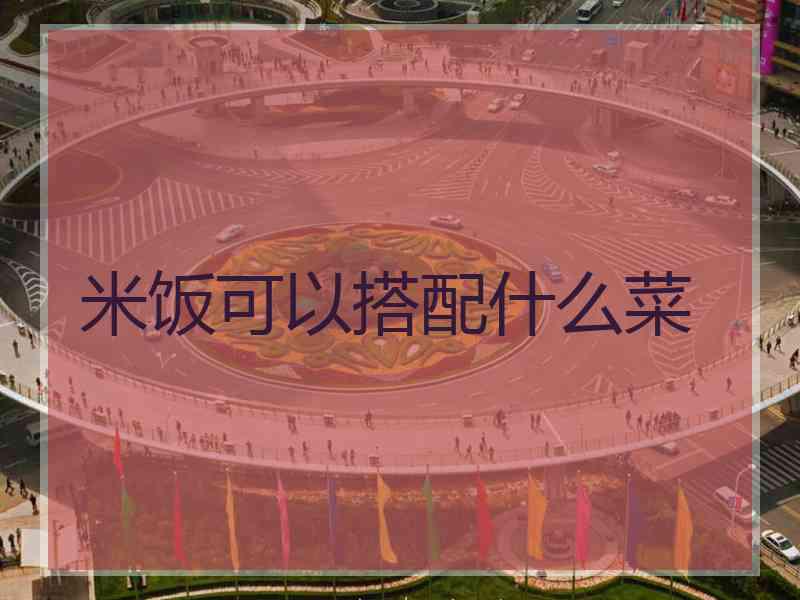 米饭可以搭配什么菜