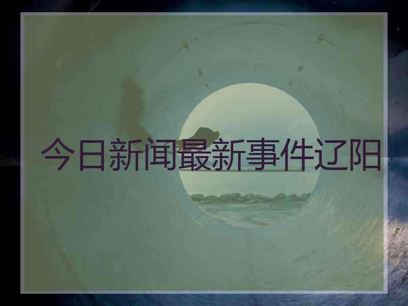 今日新闻最新事件辽阳
