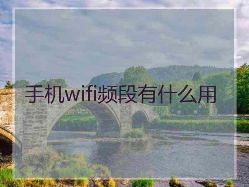 手机wifi频段有什么用