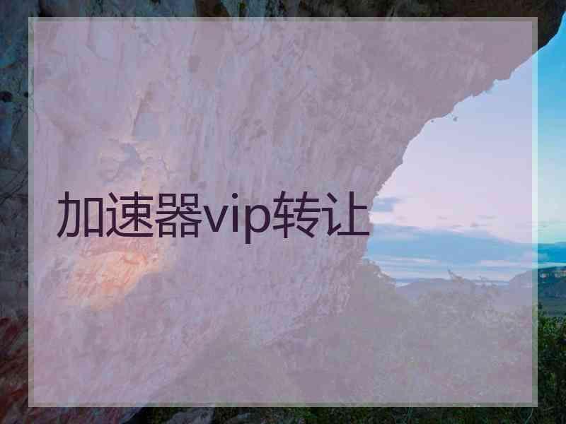 加速器vip转让