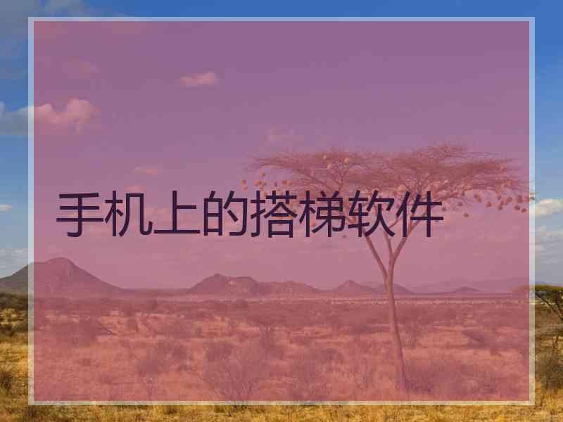 手机上的搭梯软件