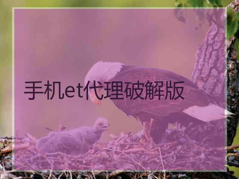 手机et代理破解版