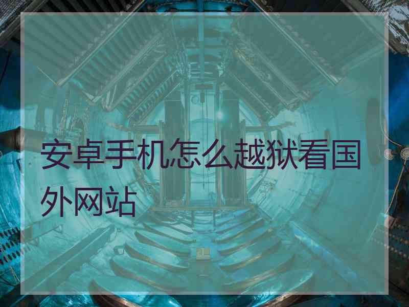 安卓手机怎么越狱看国外网站