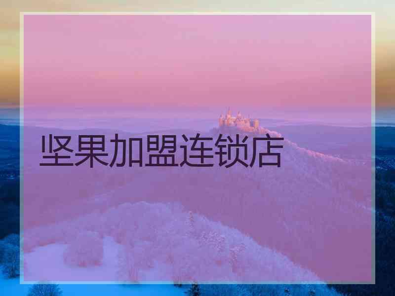 坚果加盟连锁店