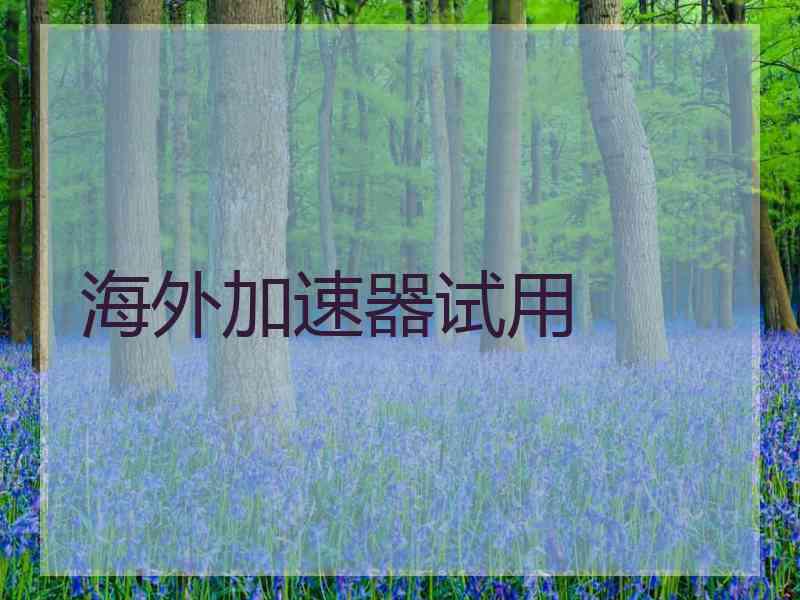 海外加速器试用