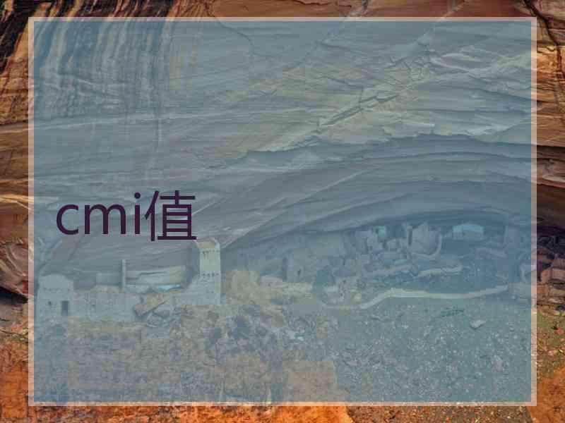 cmi值