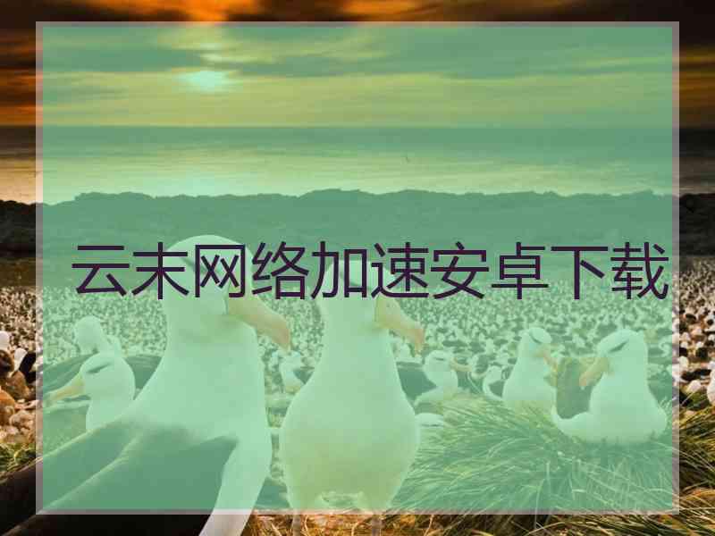 云末网络加速安卓下载