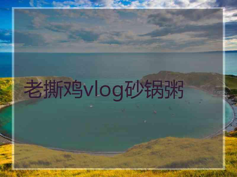 老撕鸡vlog砂锅粥