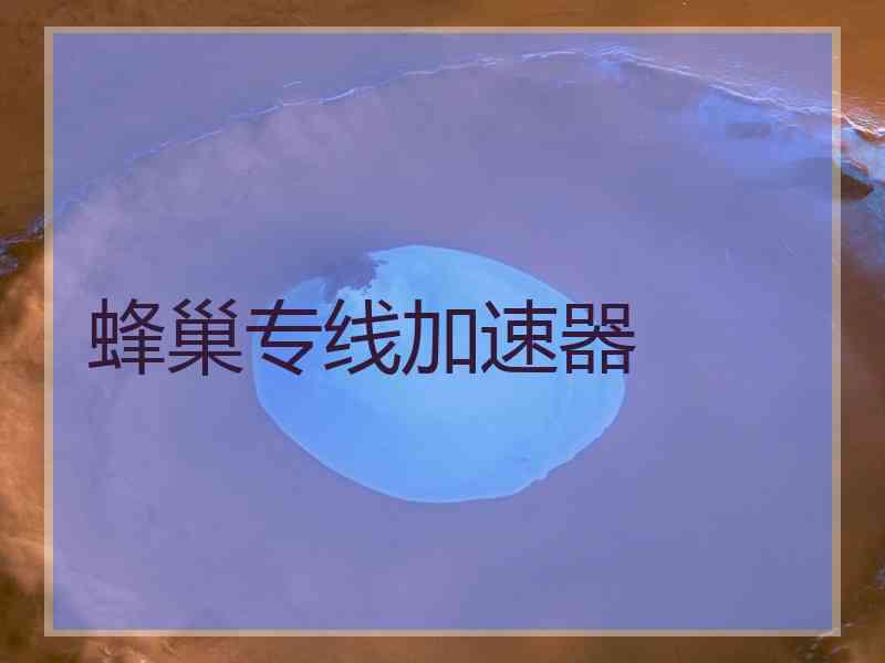蜂巢专线加速器