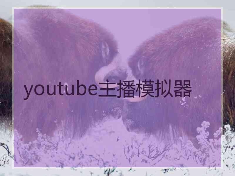 youtube主播模拟器