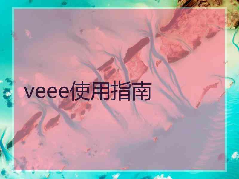 veee使用指南
