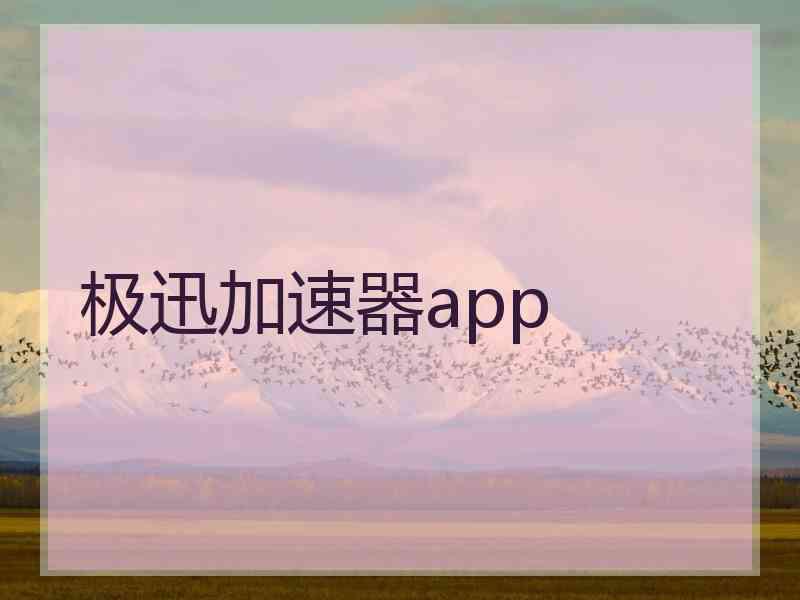 极迅加速器app