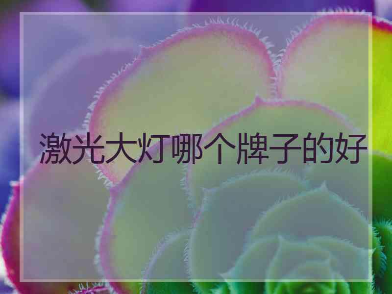 激光大灯哪个牌子的好
