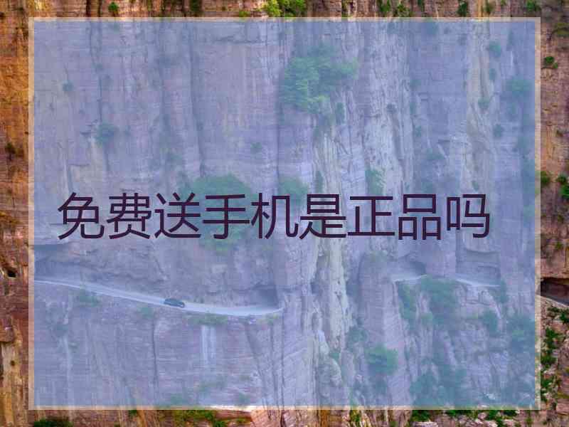 免费送手机是正品吗