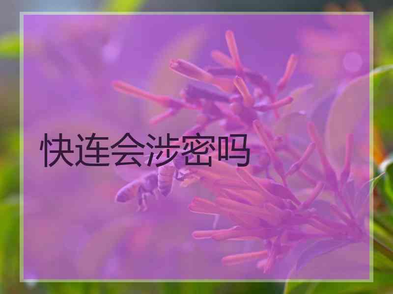 快连会涉密吗
