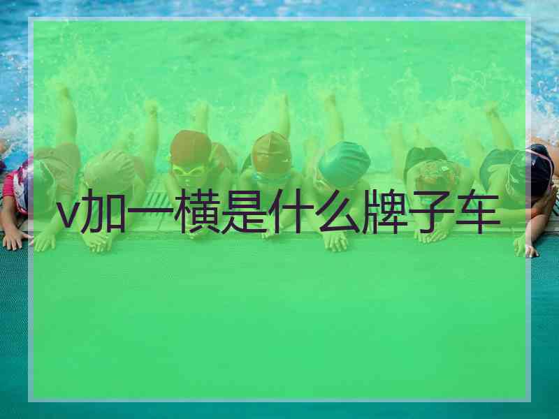v加一横是什么牌子车