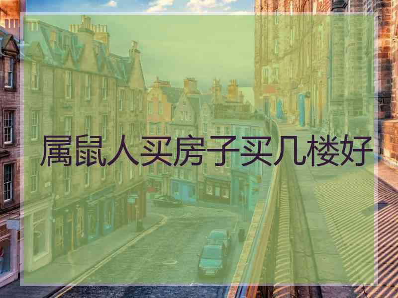 属鼠人买房子买几楼好