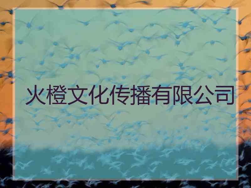 火橙文化传播有限公司