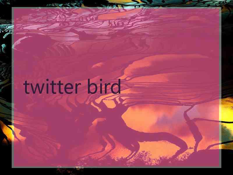 twitter bird