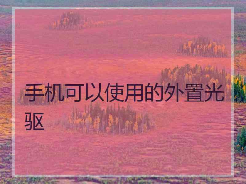 手机可以使用的外置光驱