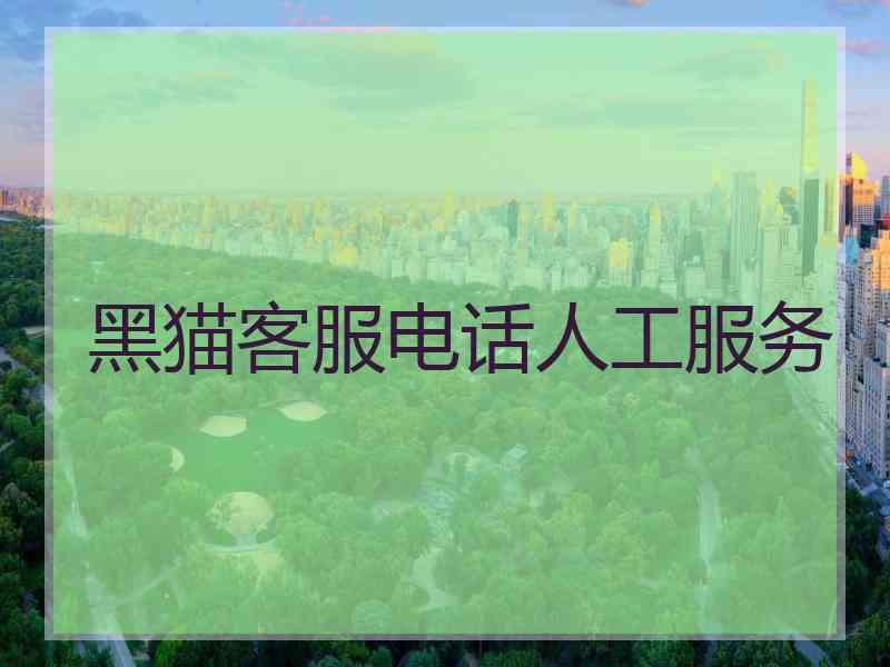 黑猫客服电话人工服务