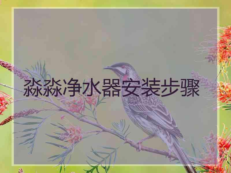 淼淼净水器安装步骤