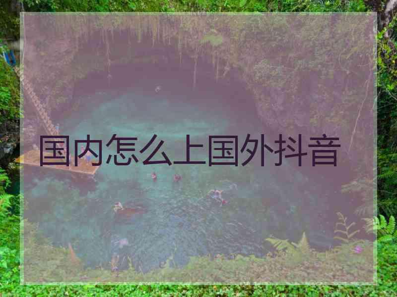 国内怎么上国外抖音