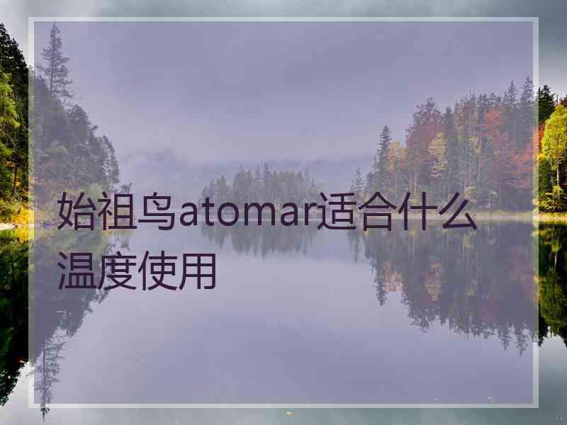 始祖鸟atomar适合什么温度使用