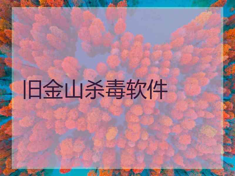 旧金山杀毒软件