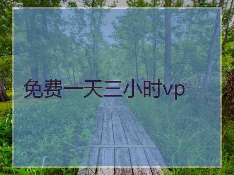 免费一天三小时vp