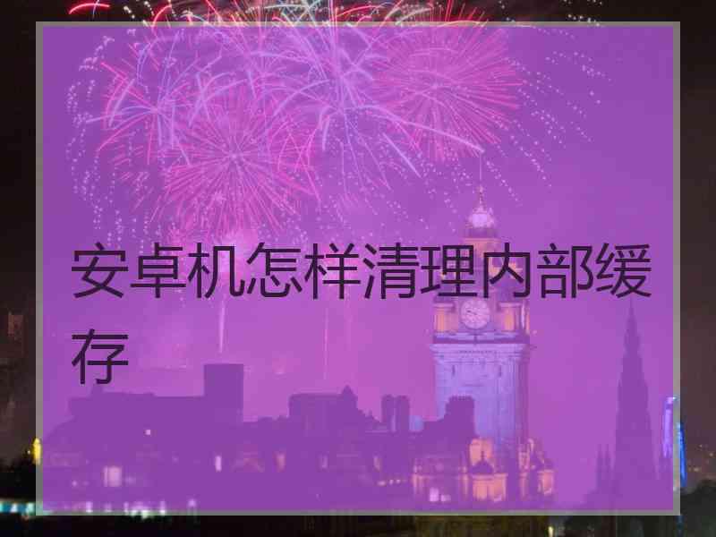 安卓机怎样清理内部缓存
