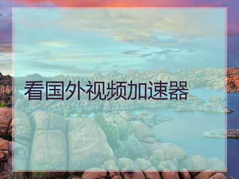 看国外视频加速器
