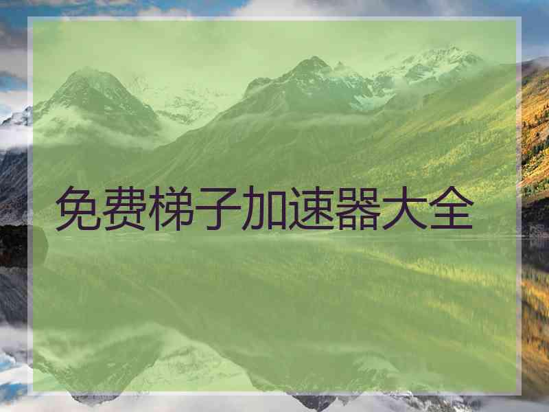 免费梯子加速器大全