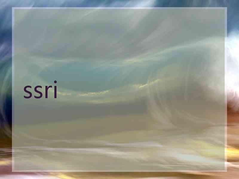 ssri