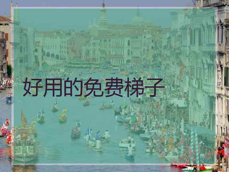 好用的免费梯子