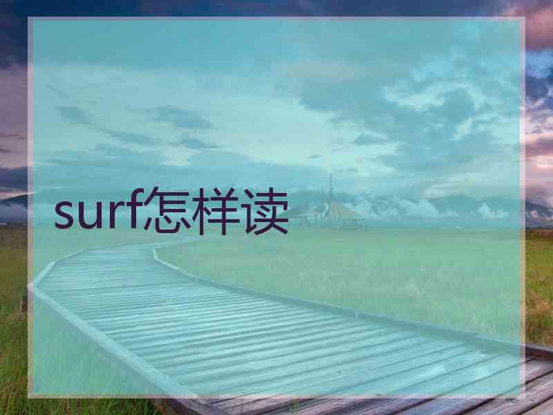 surf怎样读