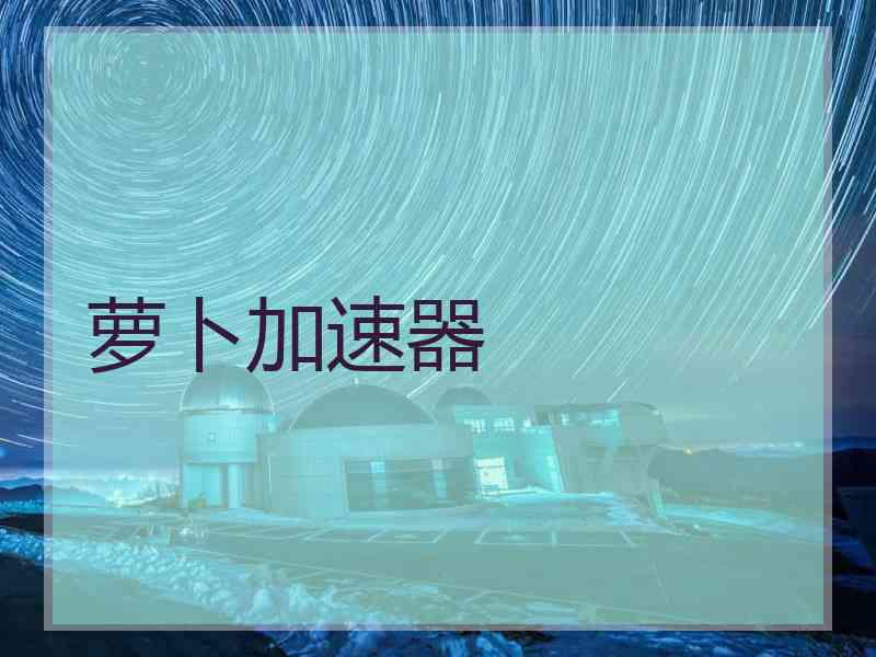 萝卜加速器