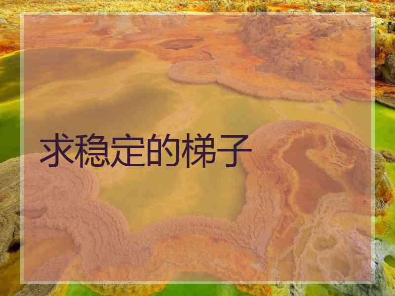 求稳定的梯子